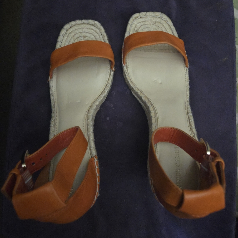 Vince Camuto Orange Espadrilles with Modern Styling